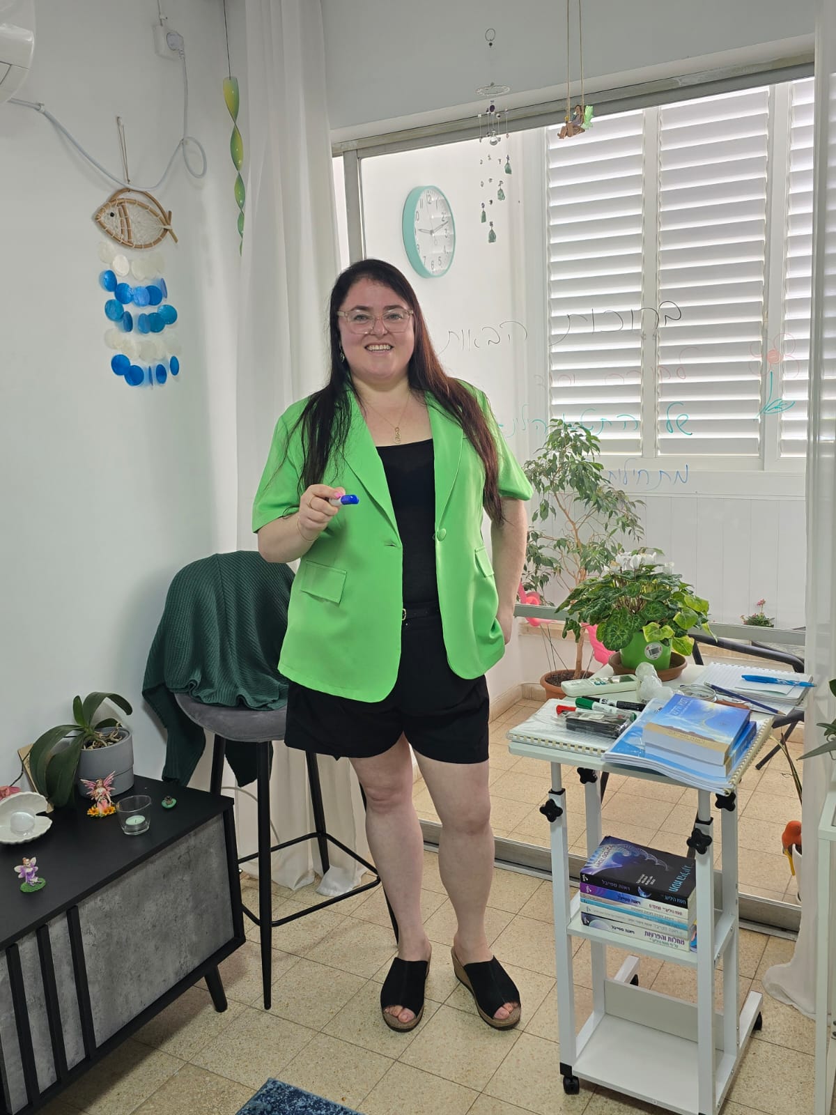 ילנה מלמדת בקורס